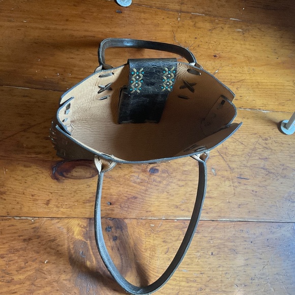 ONE OF A KIND! Calleen Codrero Custom made leather shoulder bag - Picture 7 of 16